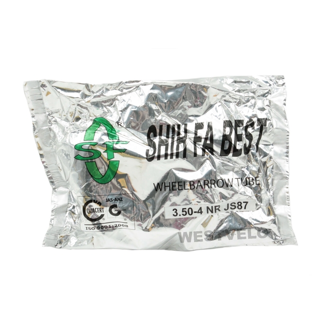 Камера "4" 3.50-4 SHIH FA В'єтнам NR JS-87, кривий ніпель фото westvelo.com