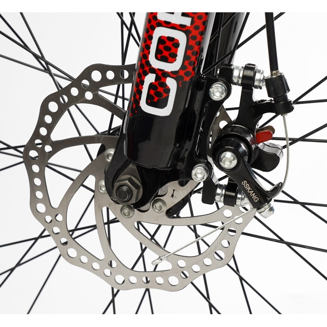 Велосипед 26 ST Corso «KLEO» KL-26011 сталь 15", (к-т Saiguan) червоно-чорний фото westvelo.com