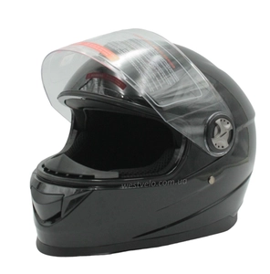 Мото шолом, закритий (L 59-60) BLD-М65 інтеграл, чорний глянець