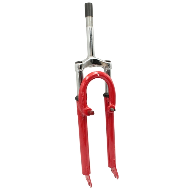 Вилка 26 аморт. різьб. Ø25.4mm V-brake, L-180mm р.з L-80mm, Китай, червона фото westvelo.com