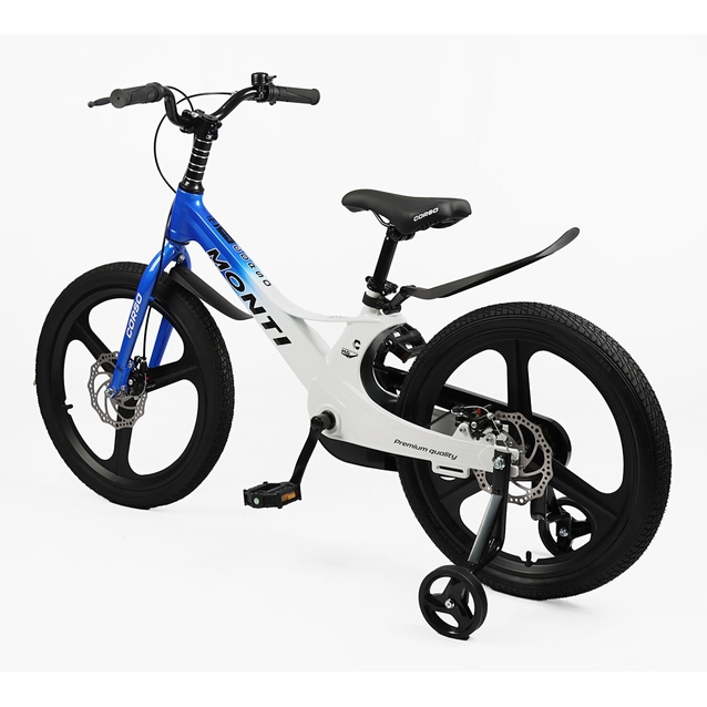 Дитячий велосипед 20 MG Corso «MONTI» MT-20480, магнієва рама, біло-синій фото westvelo.com