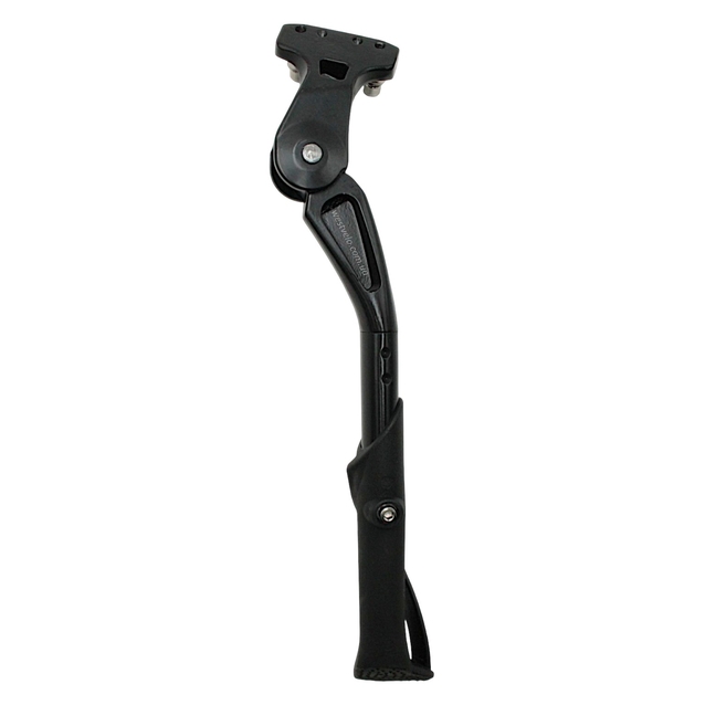 Підніжка регульована 26-29 на перо під 2 болти, алюміній чорна, для електровелосипедів, (FATBIKE) фото westvelo.com