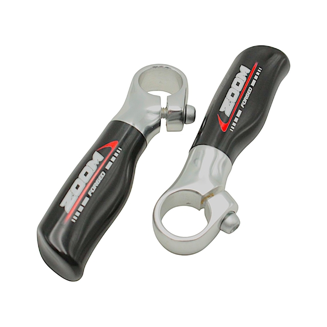 Роги руля алюміній ZOOM (MT-106A) Ø22.2mm чорні фото westvelo.com