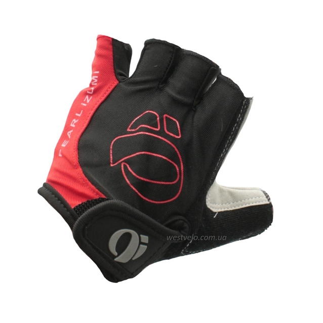 Рукавиці "M" PEARL iZUMi чорно-червоні фото westvelo.com