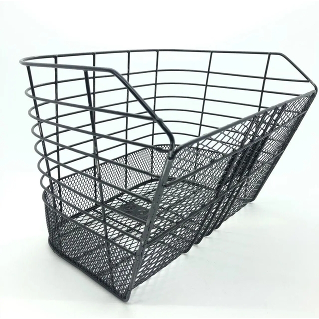 Кошик металевий косий, сітка-дріт, чорний фото westvelo.com