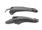 Крила 16-18 дитячі пластик TR F-19 чорні, з кріпленням на раму фото westvelo.com