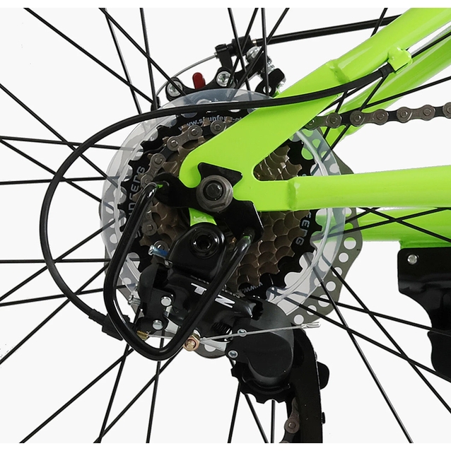 Велосипед 24 ST Corso «STARK» SK-24392 сталь 12", (к-т Saiguan) салатовий фото westvelo.com