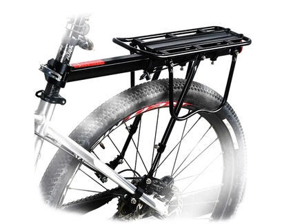 Багажник консольний на трубу сідла, алюміній AFT-133 з підпорами (болти) + катафот