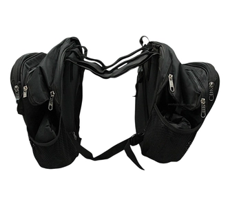 Кофри бічні подвійна (багажника) для мотоцикла задні PROBIKER "KML" тканинні, чорний