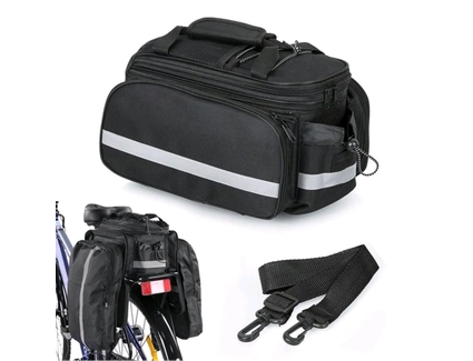 Сумка на багажник двох-стороння чорна