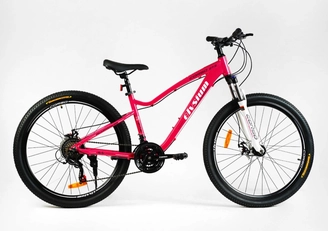 Велосипед 27.5 AL Corso «ELYSIUM» LS-27400 алюміній 15.5", (к-т SHIMANO) рожевий