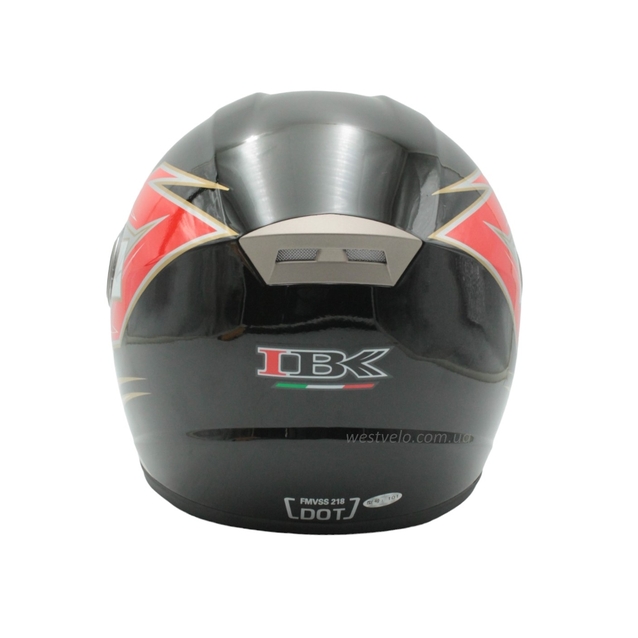 Мото шолом, закритий (XL) "IBK" Інтеграл, 101-3, чорно-сірий глянцевий фото westvelo.com