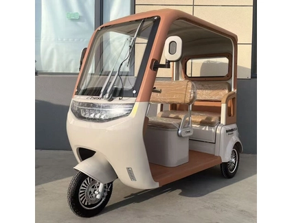 Трицикл з дашком Corso «MINIBUS» NB-440170, двигун 1500W, акумулятор 72V 36Ah графеновий, коричневий + 1 ящик. акум, колеса 10"