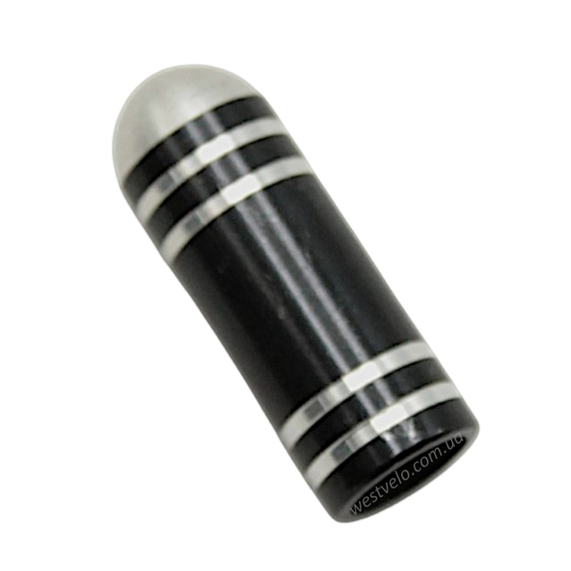 Ковпачок камери AL (куля) CSD чорно-срібний (Тайвань) фото westvelo.com