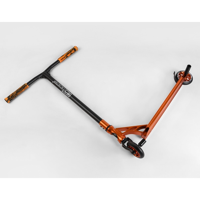 Самокат трюковий Best Scooter «SPIDER» 53880 помаранчевий, HIC-система, пеги, AL диск та дека, колеса PU Ø110mm, ширина керма - 60 см фото westvelo.com