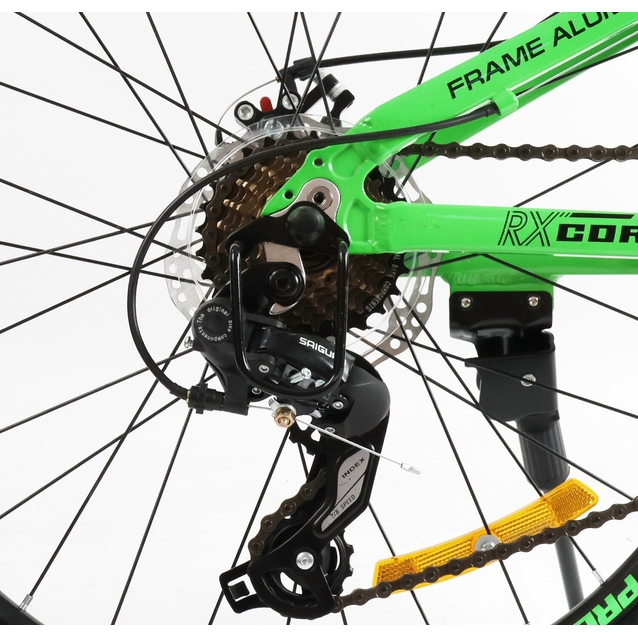 Велосипед 24 AL Corso «PROJECT» R-24119 алюміній 11", (к-т Saiguan) салатовий фото westvelo.com