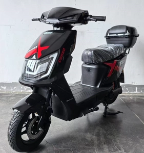 Електроскутер Corso «FlashX» FX-906852 двигун 1200W, акумулятор 72V/23Ah графеновий, графітово-червоний + 1 ящик. акум, колеса 10"