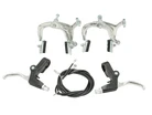 Комплект гальм шосейних "Турист" алюміній (перед+зад, ручки, троси) фото westvelo.com