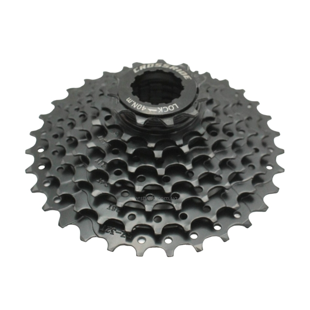 Касета 8 швидкостей CROSSRIDE CR-CS220, чорна (11-32Т) фото westvelo.com