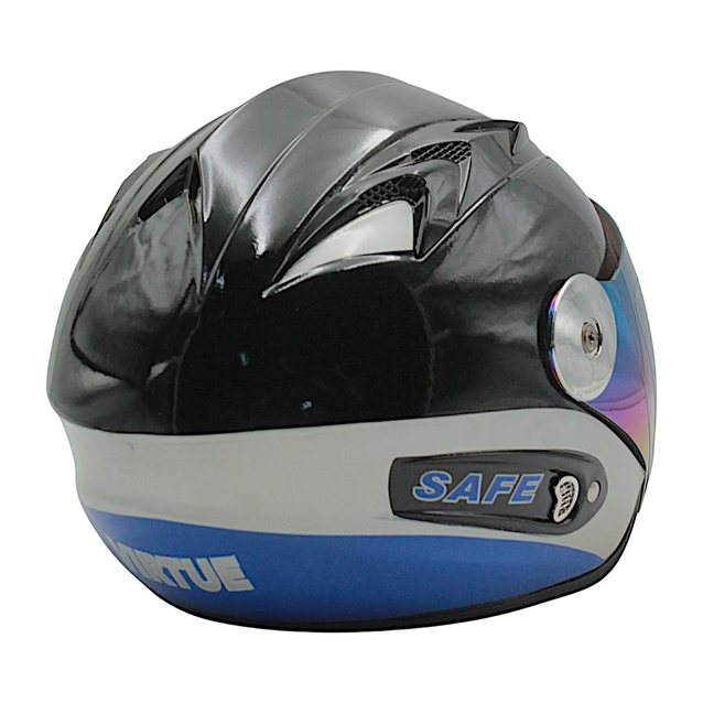 Мото шолом, відкритий №205 VIRTUE чорний, чоловічий фото westvelo.com