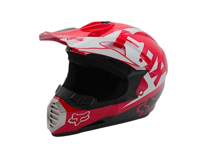 Шолом, закритий крос/ендуро (XL 61-62) IBK 126, FOX червоний, глянцевий