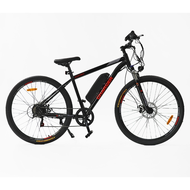 Електровелосипед 29 ST Corso «CHARGER» CR-29834 сталь 19, двигун 350W, акумулятор 36V10Ah літієвий (к-т SHIMANO) чорно-червоний фото westvelo.com