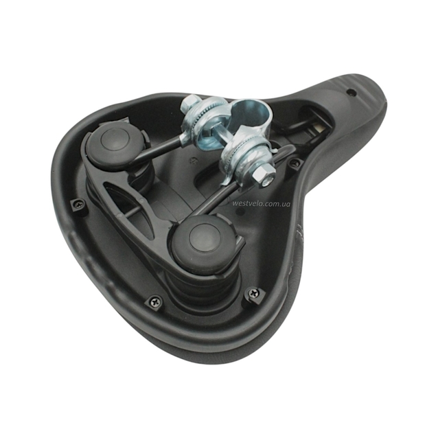 Сідло на демферах № 619 чорне, еластомер фото westvelo.com