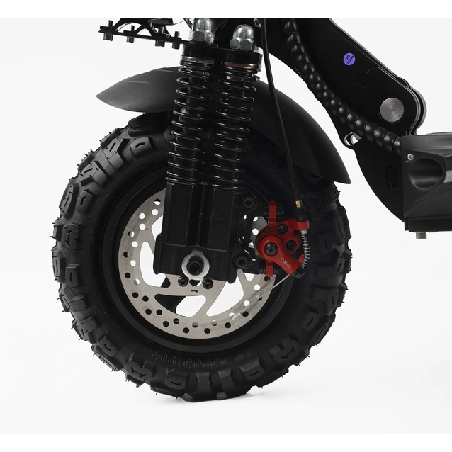 Електросамокат Best Scooter BS-80632 двигун 1200W, акумулятор літієвий 48V18Ah, з сидінням, чорно-червоний фото westvelo.com