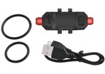 Мигалка зад №918 DC-918, з акумулятором, на usb зарядку,червона фото westvelo.com