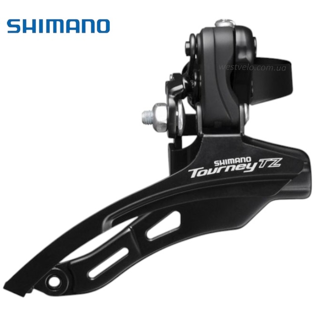 Перекидка передня Shimano тяга верх Tourney TZ-500 Ø 31.8мм фото westvelo.com