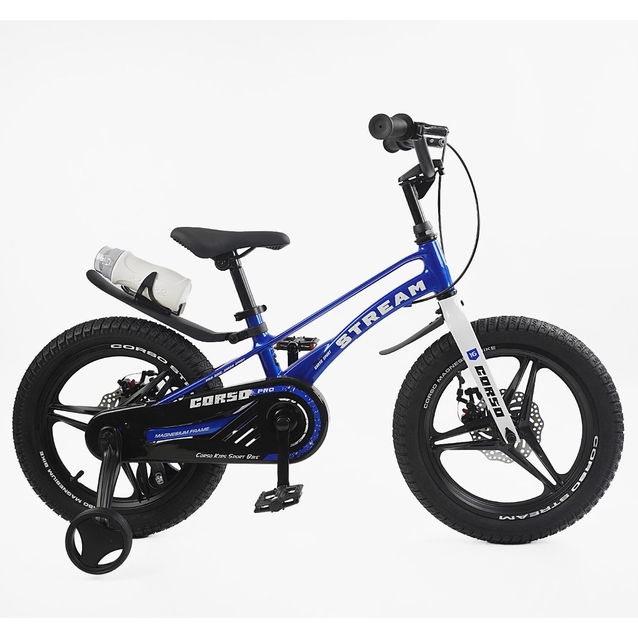 Дитячий велосипед 16 MG Corso «STREAM» SM-62190, магнієва рама, синій фото westvelo.com