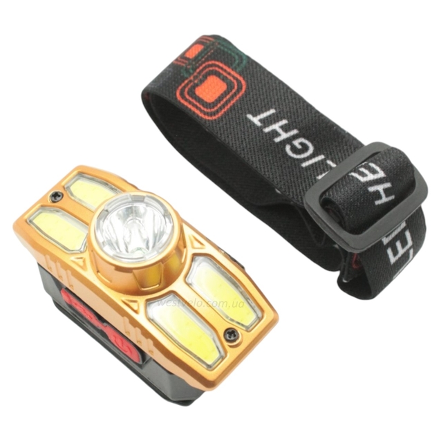 Ліхтар налобний на usb зарядку, HX209 фото westvelo.com