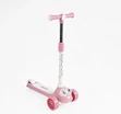 Самокат дитячий 3-х колісний, Skyper CL-4180 рожевий, колеса PU Ø125mm зі світлом, українське озвучування, підсвічування платформи, кермо складне фото westvelo.com
