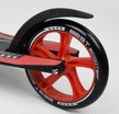 Самокат дитячий 2-х колісний, PU Best Scooter 40860 чорно-червоний, колеса Ø230-200mm, AL, 1 амортизатор, широкий руль, зажим руля фото westvelo.com