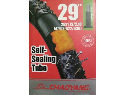 Камера 29. довгий ніпель AV 48mm CHAOYANG (1.75-2.10)(47/52-622/630) самоклеюча (з антипрокольним гелем)