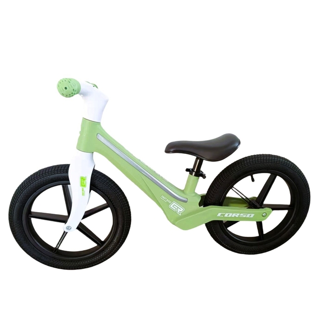 Велобіг 14 Corso надувні колеса, нейлонова рама зі світлом M-10697 салатовий фото westvelo.com