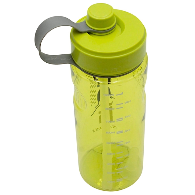 Фляга 1000 ml. SMOSI SPORTS, (для тренувань) з трубкою, зелена фото westvelo.com