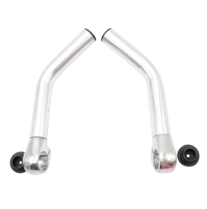 Роги руля алюміній нікель L-160мм.