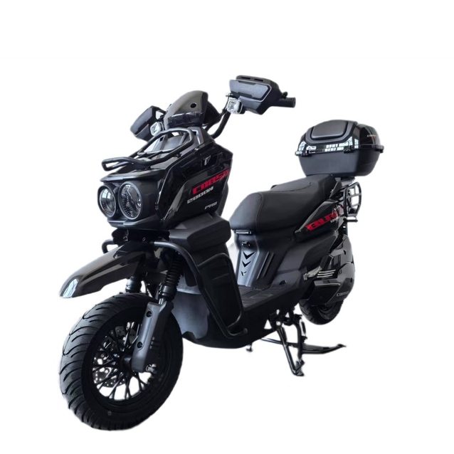 Електроскутер Corso «BLACKFURY» BF-441025, двигун 2000W, акумулятор 72V 35Ah літій-залізо-фосфатний, чорно-червоний фото westvelo.com