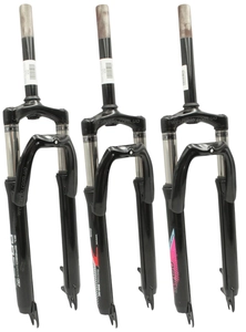 Вилка 26 аморт. безрізьб. CORSO «INTENSE» (573/639), чорна, disk, шток Ø28.6 L-200mm