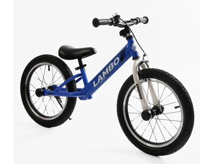 Велобіг 16 Corso надувні колеса, сталева рама «LAMBO» LM-41069 синій