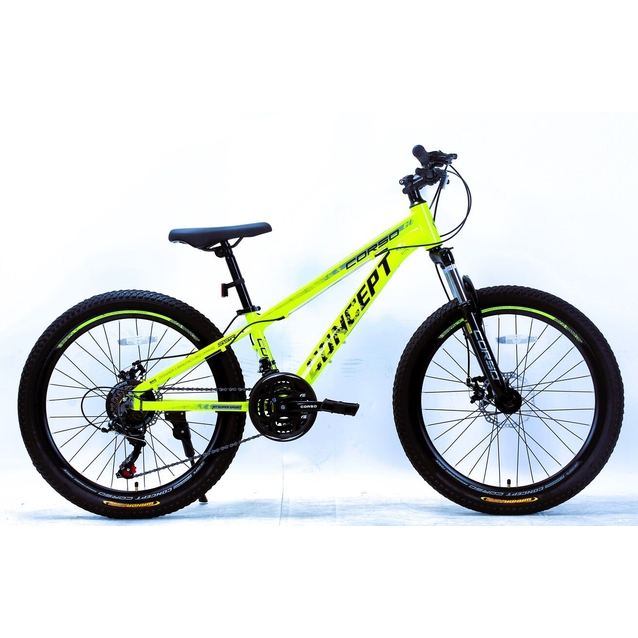 Велосипед 24 AL Corso «CONCEPT» CP-24074 алюміній 11", (к-т SHIMANO) жовтий фото westvelo.com