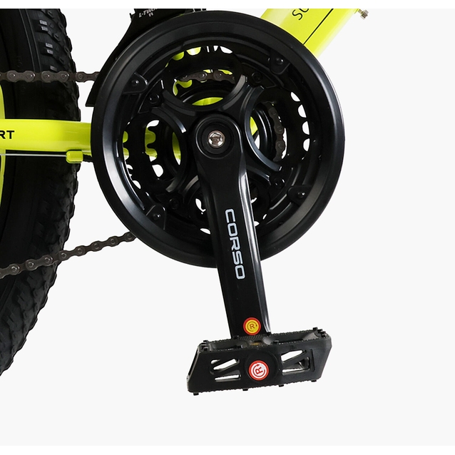 Велосипед 24 ST Corso «RIDER» RD-24880 сталь 11", (к-т LTWOO-A2) жовтий фото westvelo.com
