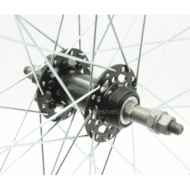 Колесо 26 зад, обід 2-ний чорний, втулка SHUNFENG, диск 6 болтів фото westvelo.com