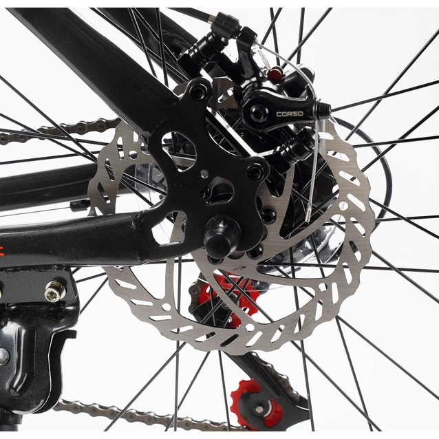 Велосипед 29 ST Corso «NITRO» NT-29605 сталь 19", (к-т SunRun) чорний фото westvelo.com