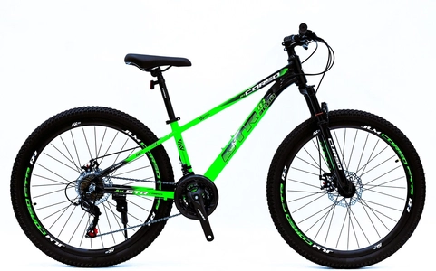 Велосипед 26 AL Corso «GTR-3000» GT-74543 алюміній 13", (к-т SHIMANO) чорно-салатовий