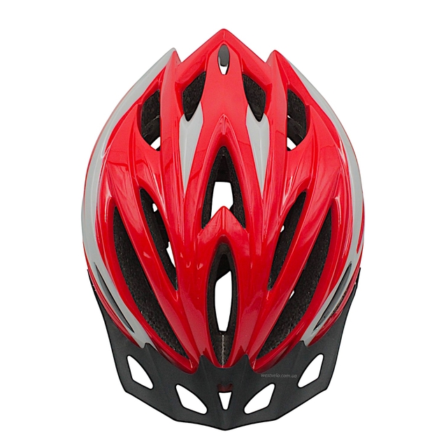 Вело шолом "TK Sport" 987 червоно-білий фото westvelo.com