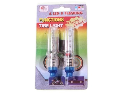 Мигалка-ковпачок на ніпель колеса JING YI JY-503C з кнопкою