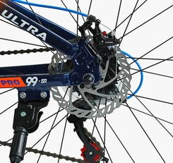 Велосипед 26 AL Corso «ULTRA» UL-26041 алюміній 13", (к-т SHIMANO) синьо-помаранчевий