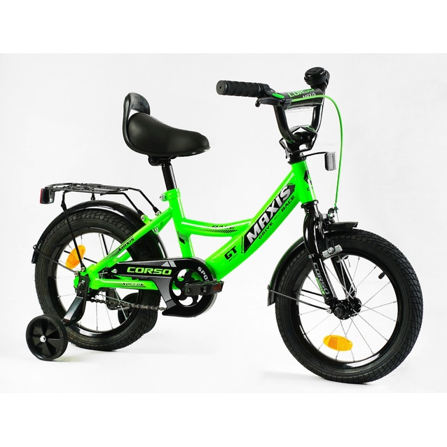 Дитячий велосипед 14 Corso «MAXIS» CL-14551 салатовий